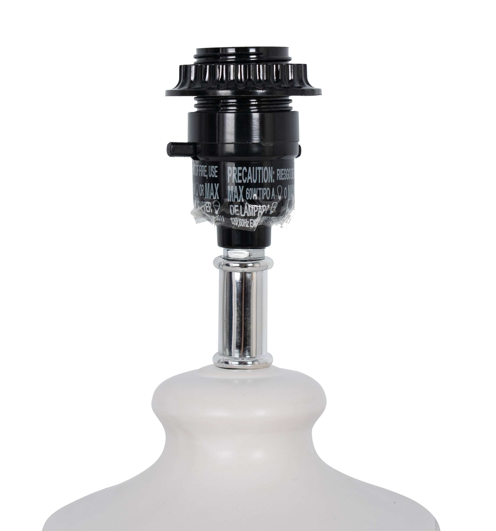 Cozylumi™ White Ceramic Table Lamp, 15"