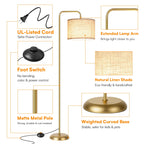 Cozylumi™ Floor Lamp for Living Room, Tall Standing Lamp with 3 Color Temperatures, 850