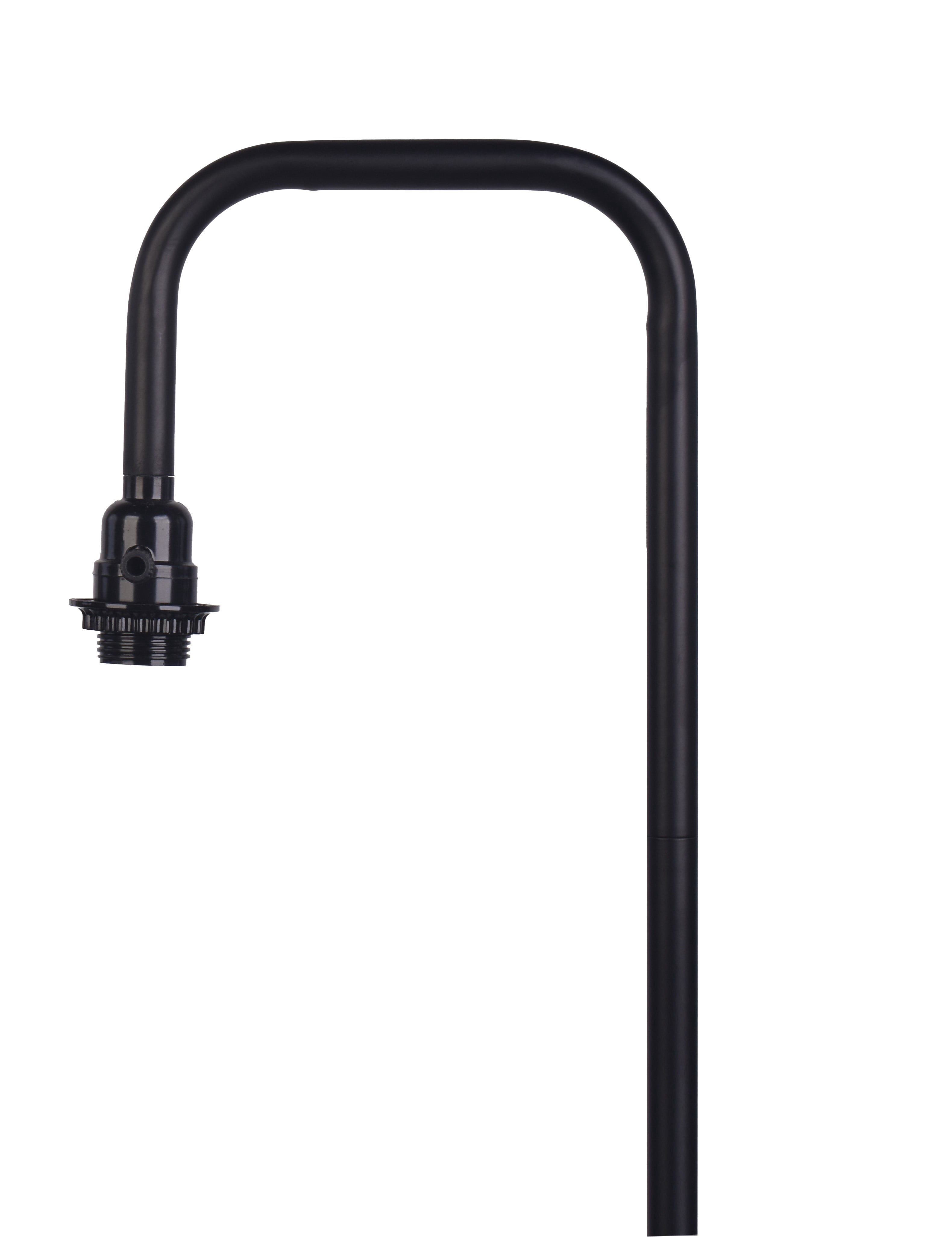 Cozylumi™ Floor Lamp, Black Metal with Natural Rope Shade