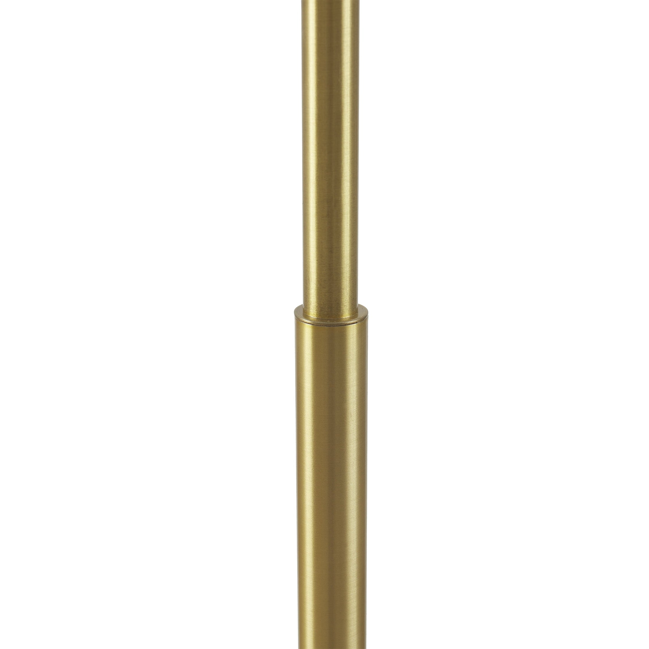 Cozylumi™ 62" Modern Pull-chain Brass Floor Lamp with Brass Dome Shade