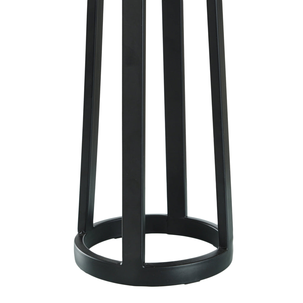 Cozylumi™ Modern Matte Black Table Lamp with Classic Drum Shade