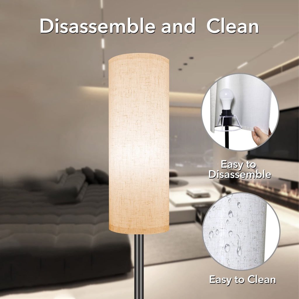 Cozylumi™ BN-LINK Dimmable Floor Lamp with 3 Color Temperatures, Standing Lamp with LED