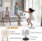 Cozylumi™ Tripod Floor Lamp, Mid Century Wood Standing Lamp, Modern Design Shelf Floor