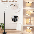 Cozylumi™ Nordic Hygge 79 Inch Arc Floor Lamps with Weighted Base