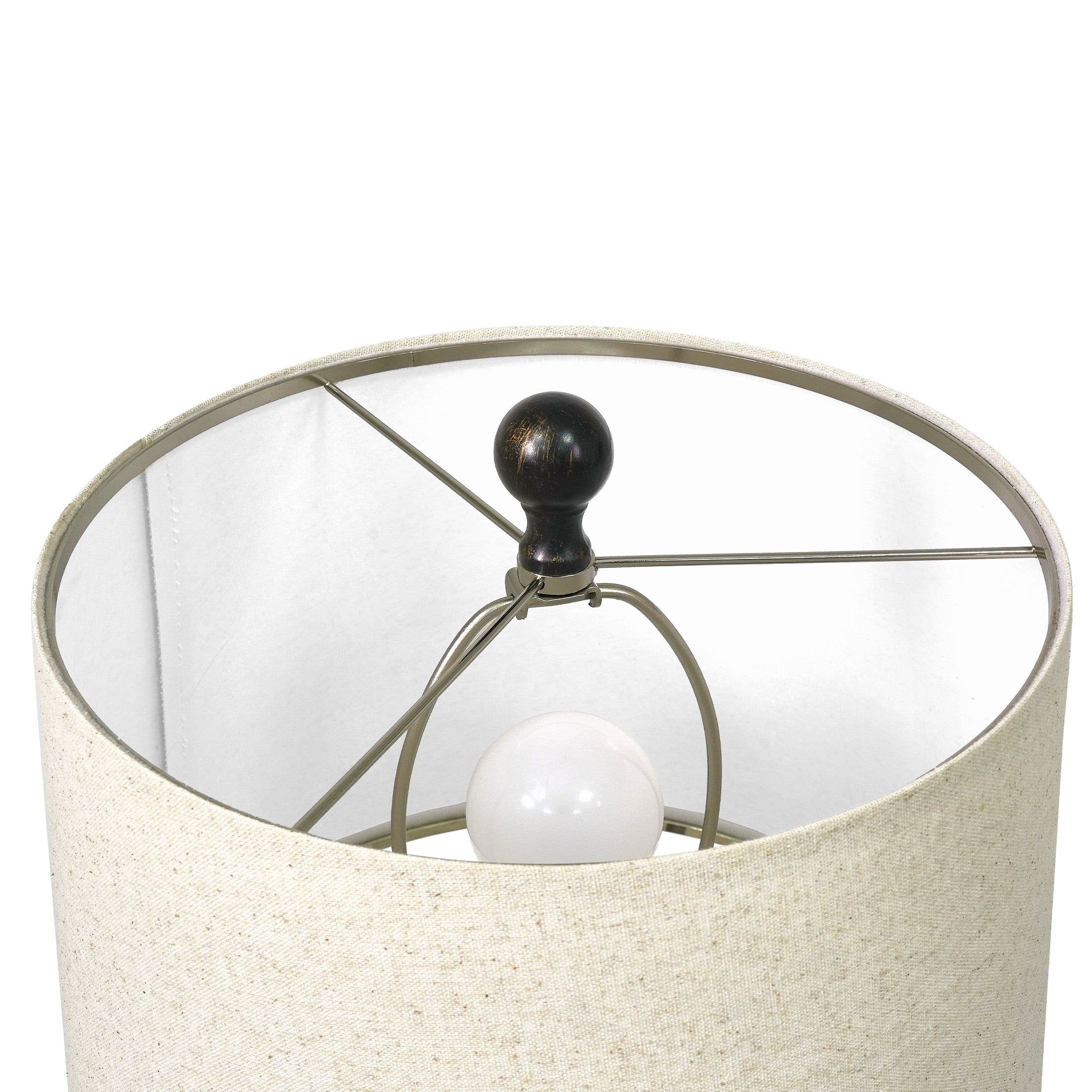 Cozylumi™ 61.5" Vintage Floor Lamp with Linen Shade, Floor Lamp for Living Room