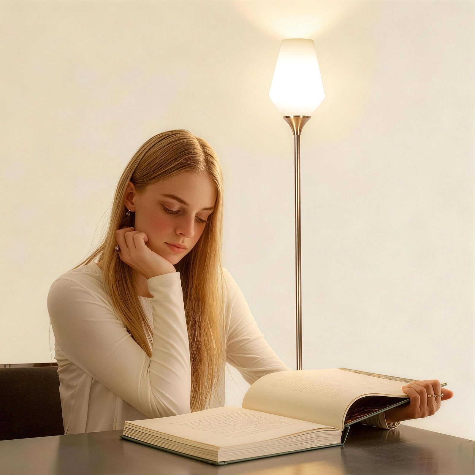 Cozylumi™ Gold Floor Lamp, 69" Standing Lamps for Living Room 3 Color Dimmable Tall