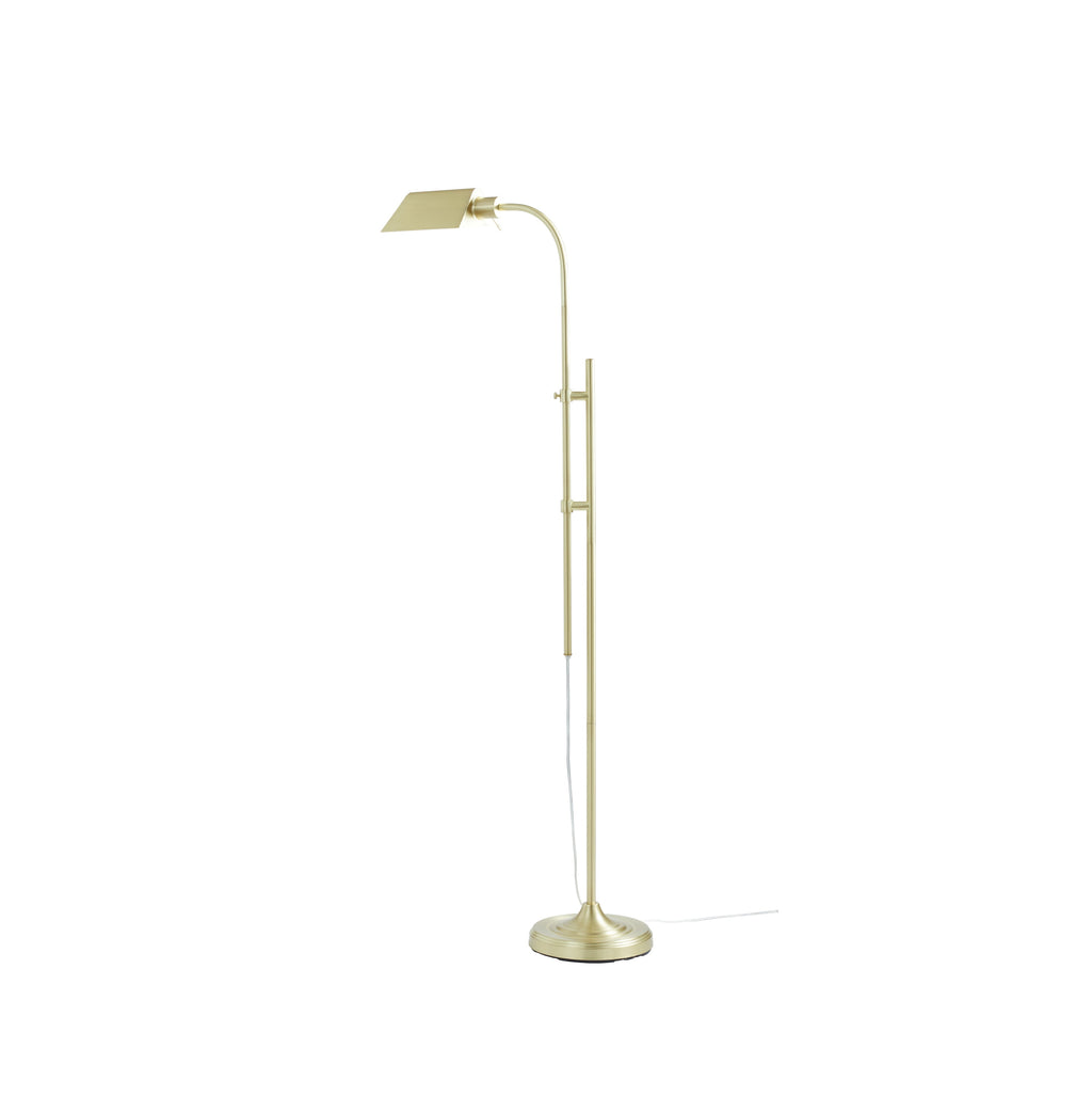 Cozylumi™ 1-Light Modern Adjustable Brass Floor Lamp Gold