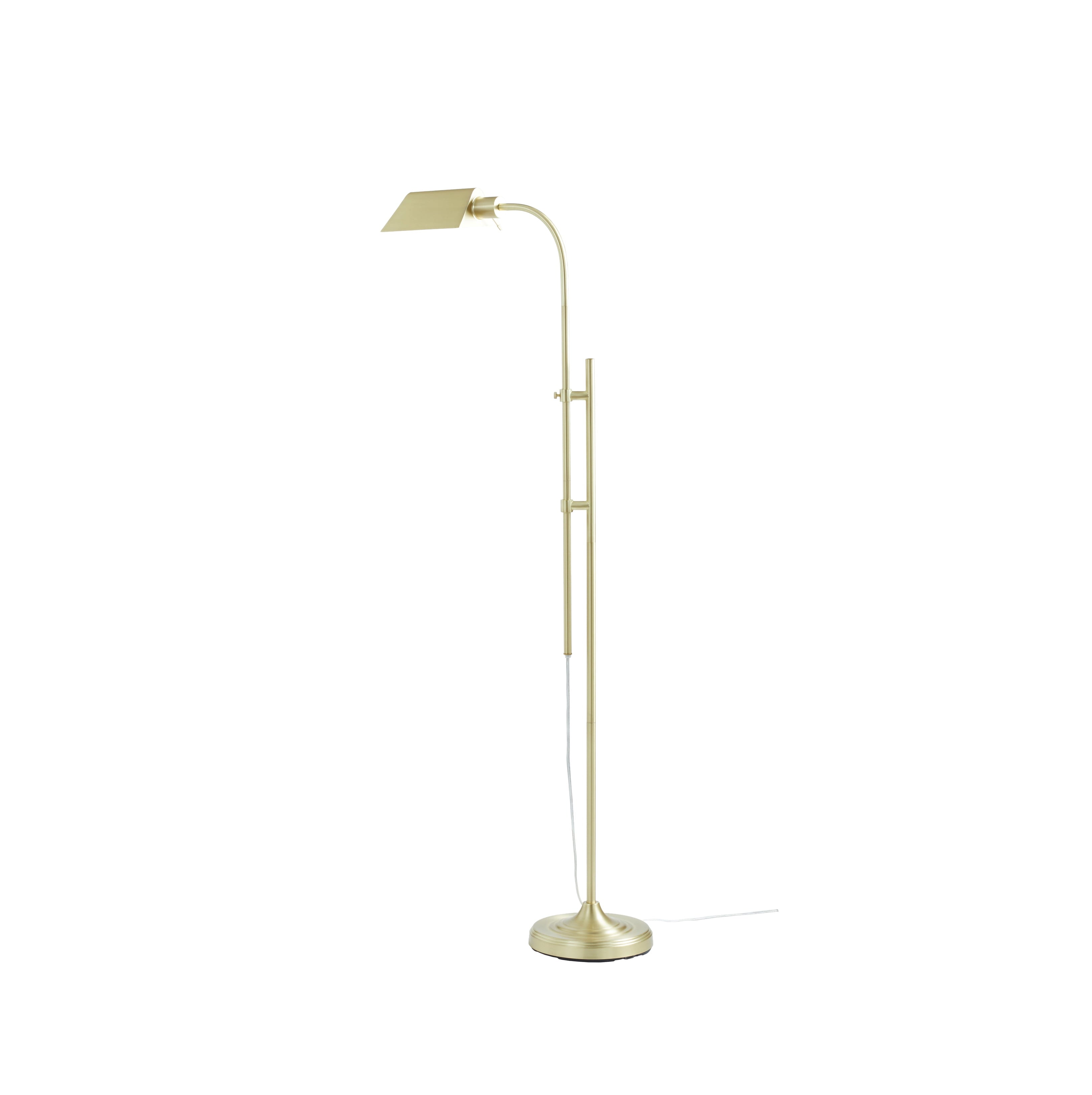 Cozylumi™ 1-Light Modern Adjustable Brass Floor Lamp Gold