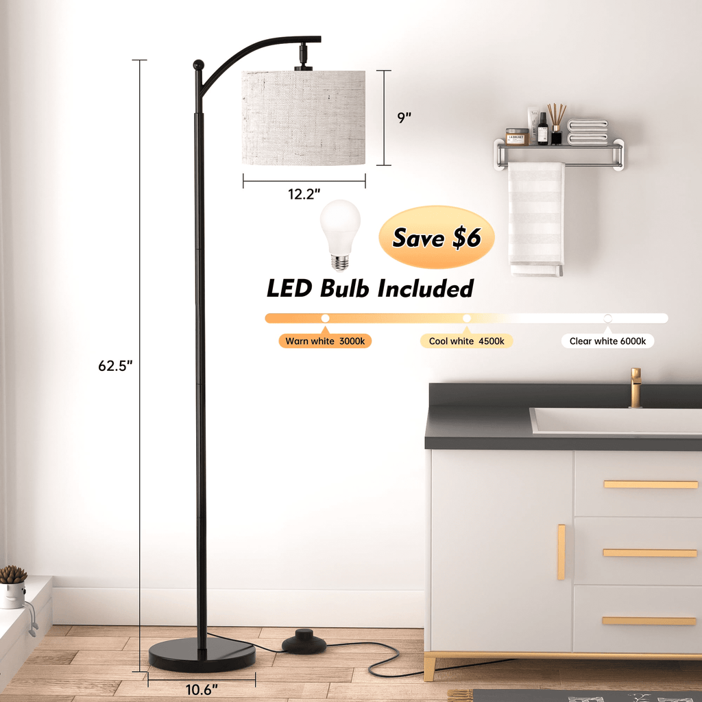 Cozylumi™ HadinEEon Floor Lamp, Standing Lamp Tall with Remote Control for Living Room