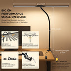 Cozylumi™ Coliware LED Desk Lamp for Office Home, Eye Caring Architect Lamp with Clamp
