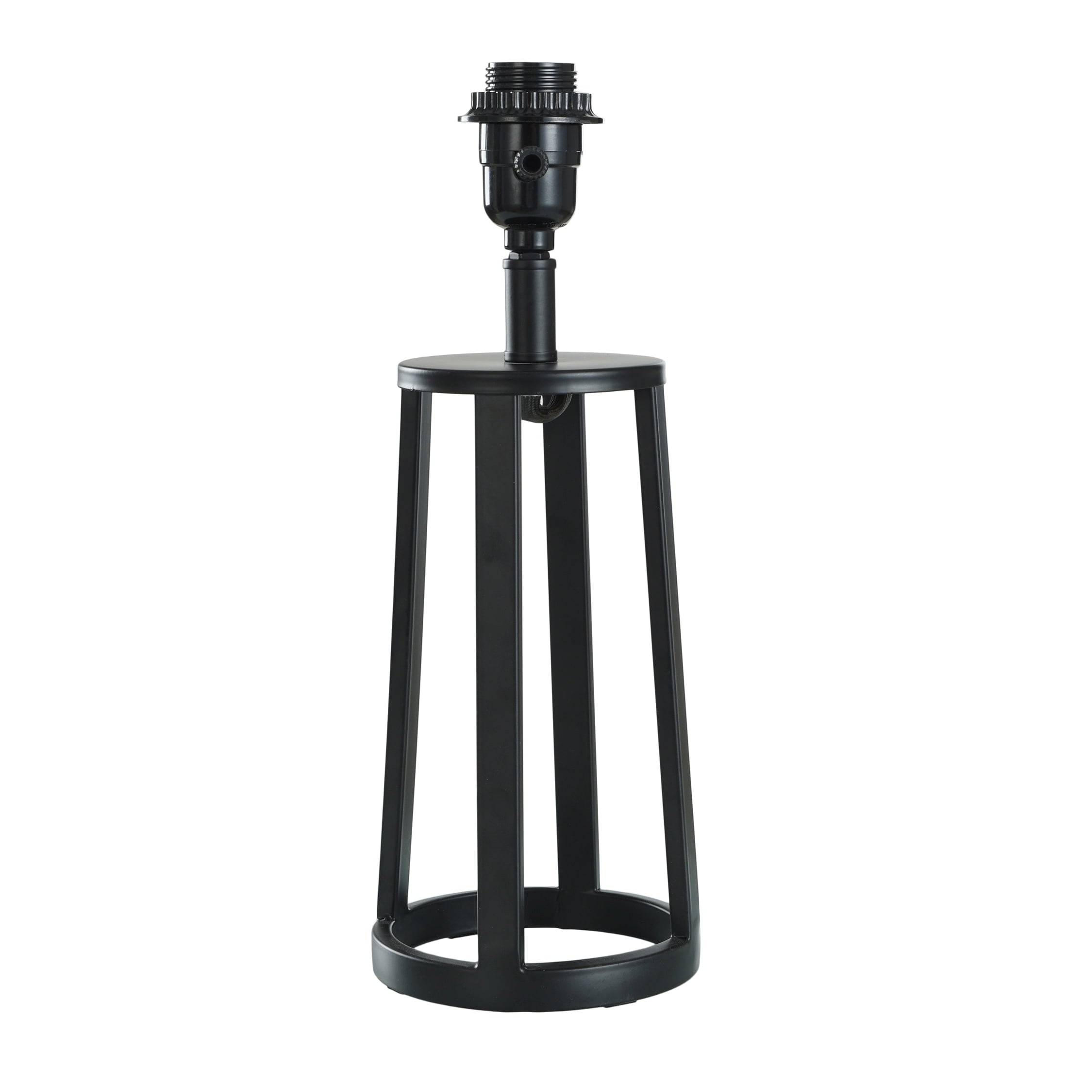 Cozylumi™ Modern Matte Black Table Lamp with Classic Drum Shade