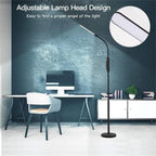 Cozylumi™ Metal LED Floor Lamp, 74''H Modern Touchable Floor Lamp with Remote Control