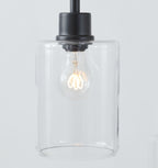 Cozylumi™ 63.5 in 3 Light Contemporary Black Floor Lamp Clear Glass