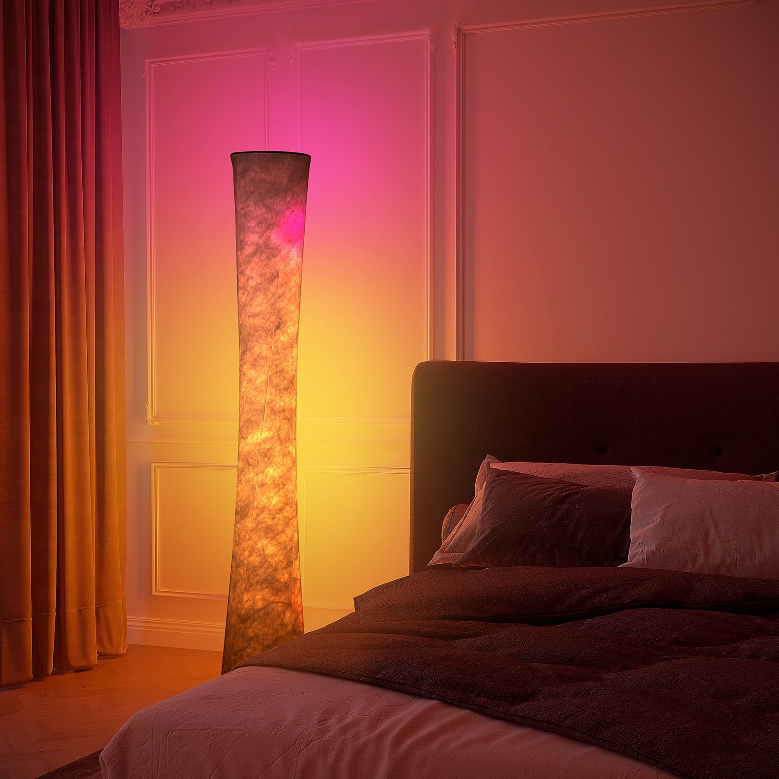 Cozylumi™ 61'' RGBIC LED Floor Lamp, 1800 LM Color Changing Lighting Modern Tall Lamp