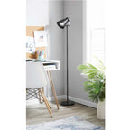 Cozylumi™ 64-Inch Modern Floor Lamp with Adjustable Shade and Black Finish for Living