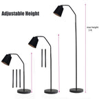 Cozylumi™ Golyzmt 60 inch Black Floor Lamp for Bedroom Living Room, Modern Dimmable