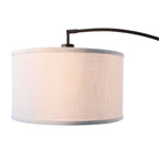 Cozylumi™ Michelle 71-Inch Metal Arc Floor Lamp with White Fabric Shade and 3-Way Switch