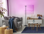 Cozylumi™ Simplee Brand RGB Black Floor Lamp, 6 Different Automatic Color Change
