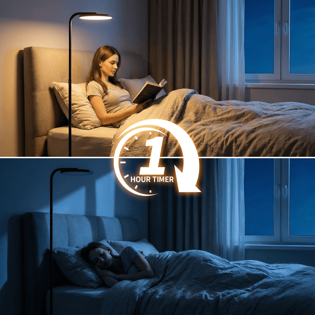 Cozylumi™ BedLuxury 36W Super Bright Floor Lamp, Stepless Dimmable Tall Standing Lamp