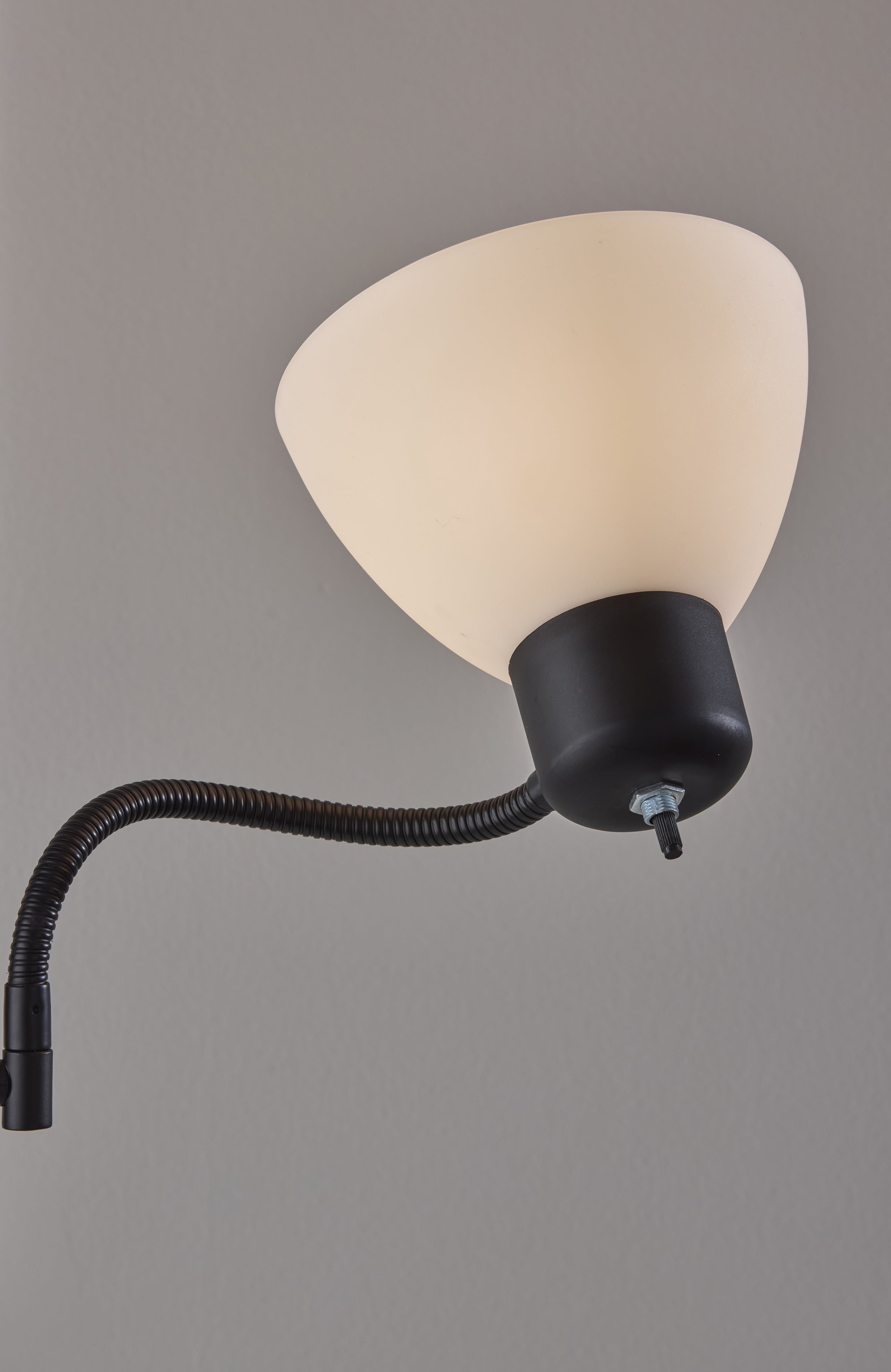 Cozylumi™ 72 in Black Combo Floor Lamp with Adjustable Reading Lamp