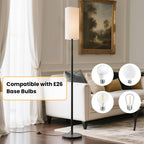 Cozylumi™ LED Floor Lamps, 3 Colors Temperature, 9W LED Bulb, Modern Standing Lamps
