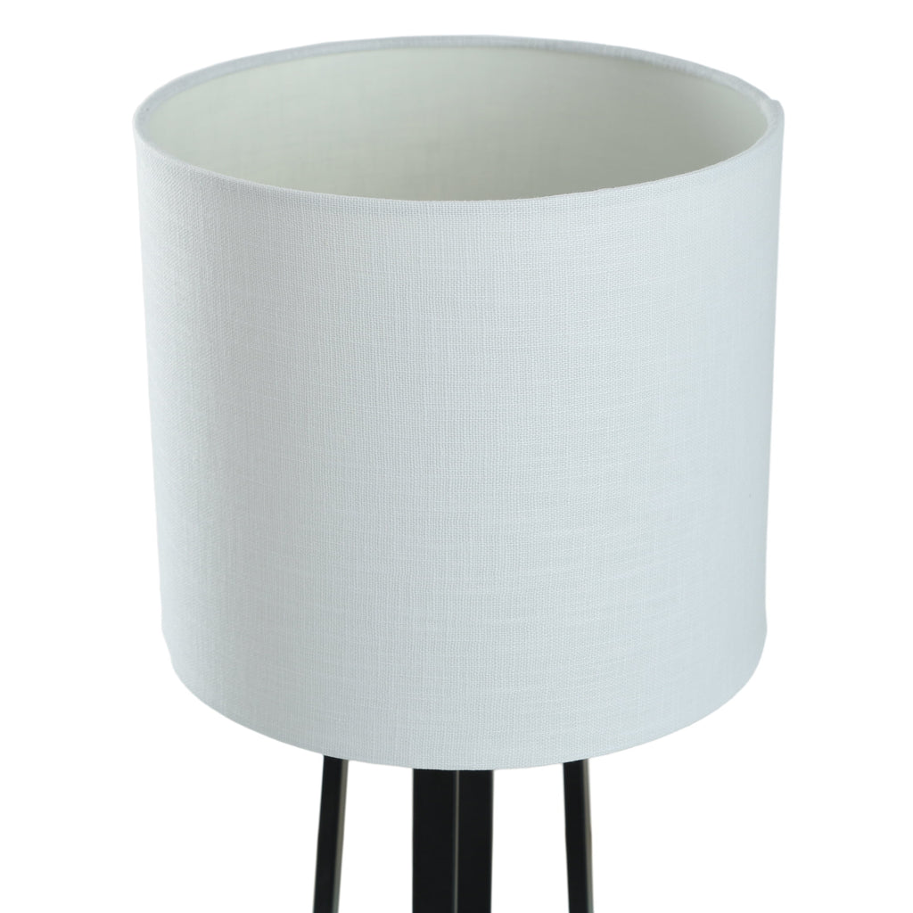 Cozylumi™ Modern Matte Black Table Lamp with Classic Drum Shade