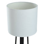 Cozylumi™ Modern Matte Black Table Lamp with Classic Drum Shade