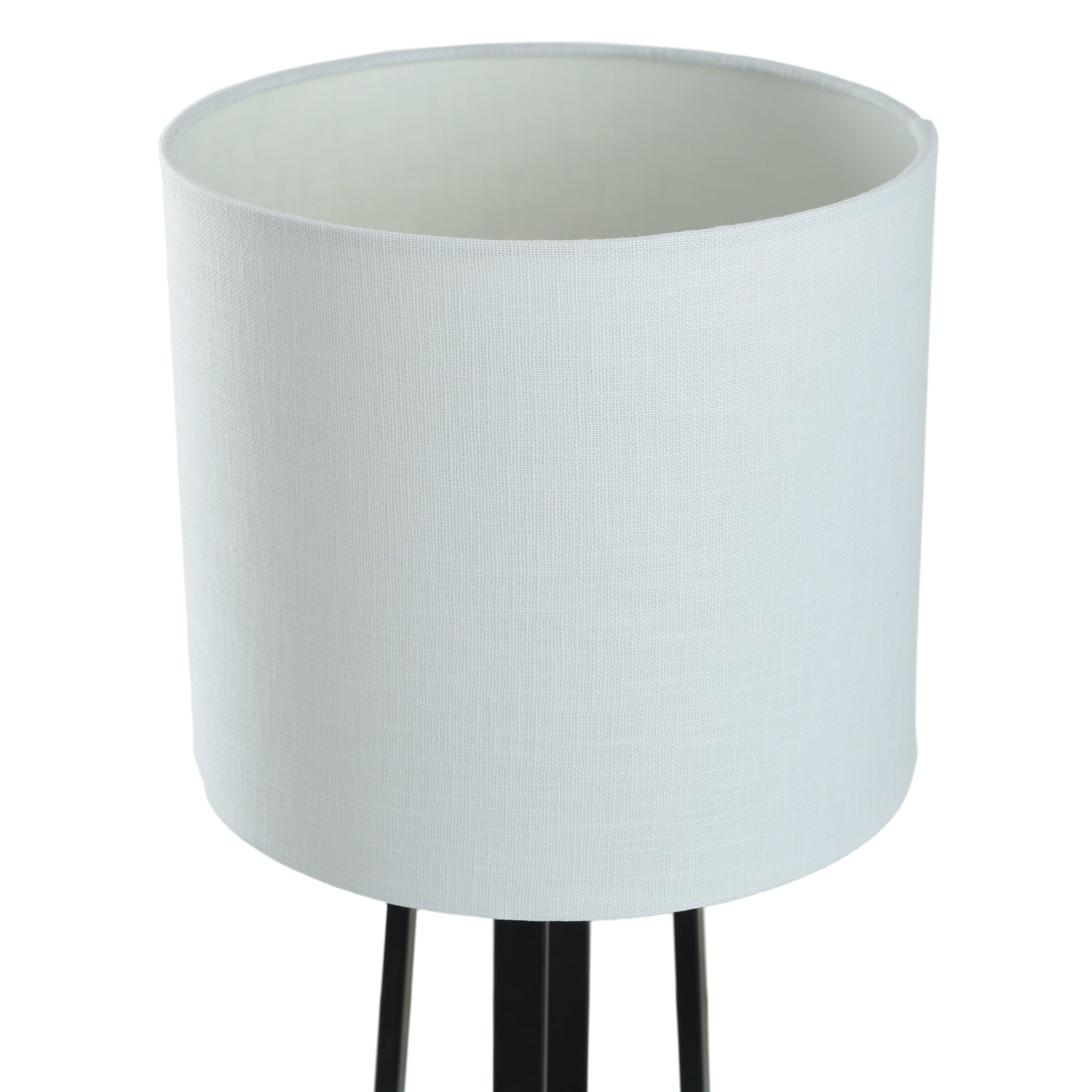 Cozylumi™ Modern Matte Black Table Lamp with Classic Drum Shade