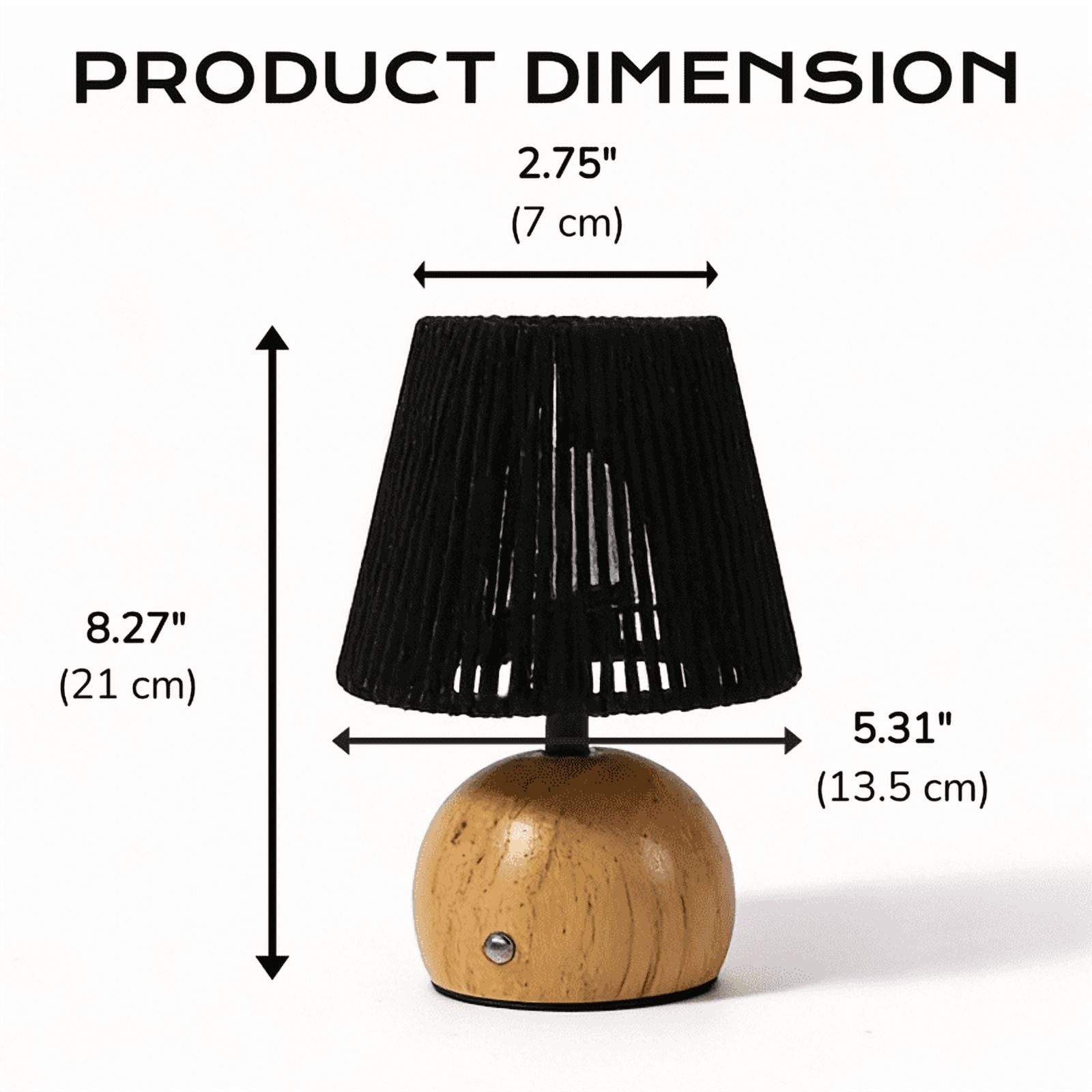 Cozylumi™ Boho Cordless Table Lamp, Rechargeable Touch Control Dimmable Night Light