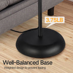 Cozylumi™ Floor Lamp with Reading Light for Living Room, LED Standing Lamp with Remote