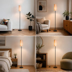 Cozylumi™ VOLIVO Floor Lamp for Living Room, Dimmable Standing Lamps with Remote