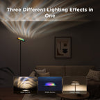 Cozylumi™ Govee Floor Lamp RGBIC Ripple Projector Modern Style - LED, Dimmable, 1000lm