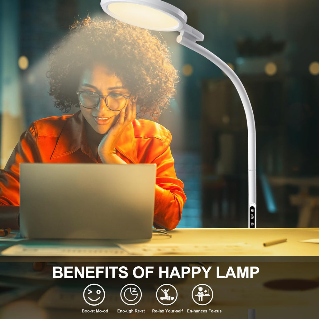 Cozylumi™ Sun Light Therapy Lamp, UV-Free Light Therapy, 10000 Lux Floor Lamp with