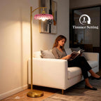 Cozylumi™ 68in Gold Floor Lamp for Living Room Mid Century Modern Standing Lamp with