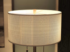 Cozylumi™ Stowe 61'' Floor Lamp with White Fabric Drum Shade Transitional Floor Light