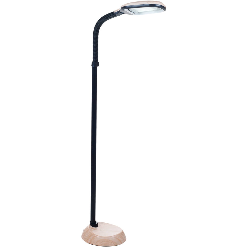 Cozylumi™ Somerset Home Adjustable Floor Lamp in Woodgrain Color