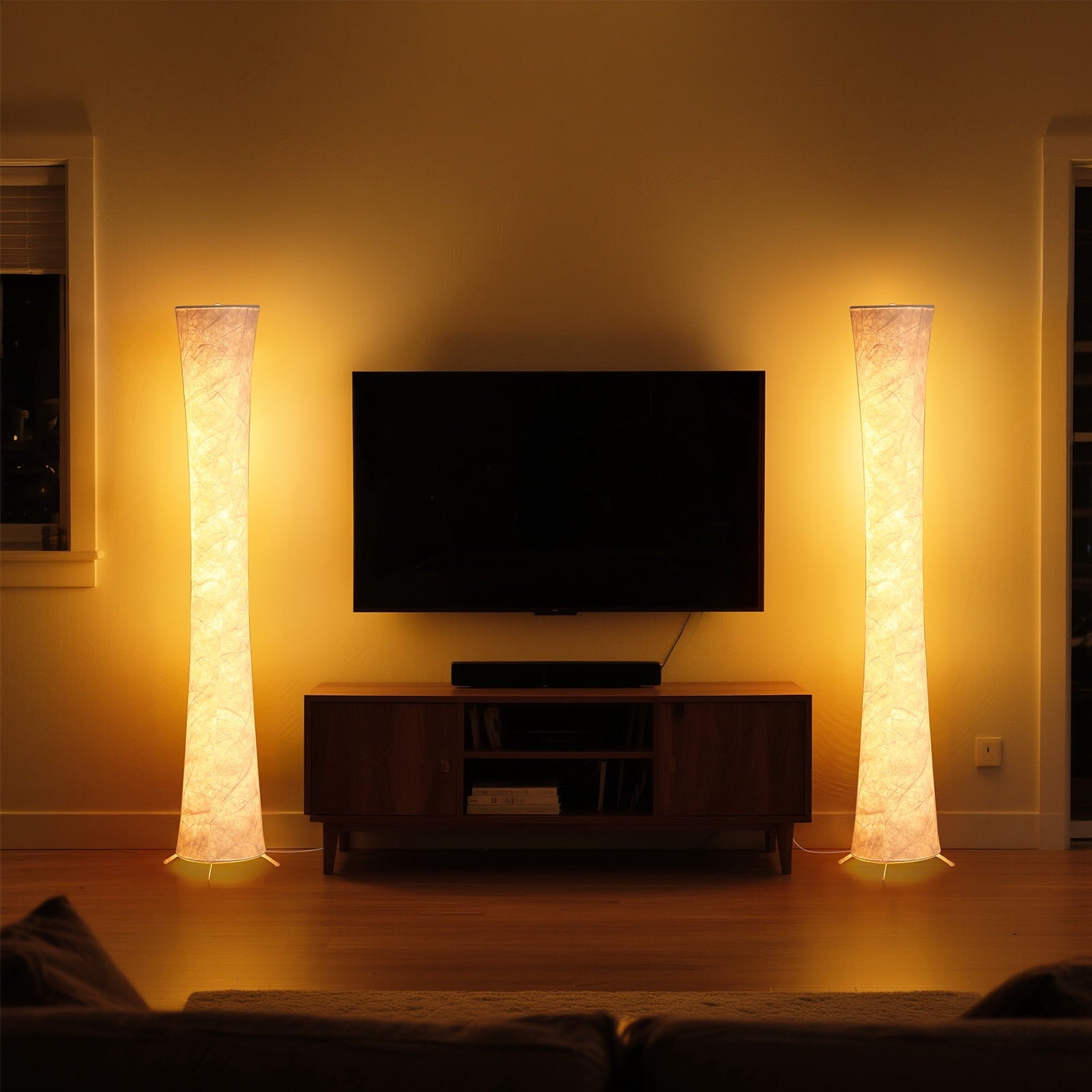 Cozylumi™ 61'' RGBIC LED Floor Lamp, 1800 LM Color Changing Lighting Modern Tall Lamp