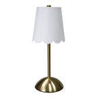 Cozylumi™ Cordless Rechargeable 11.9" Brass Table Lamp with Dimmable 3 Option Lights