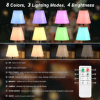 Cozylumi™ Postlucky 56" Solar LED Floor Lamp Dimmable with Remote Control, RGB Color