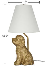 Cozylumi™ Catalina Lighting Golden Doodle Table Lamp with Painted Gold Finish and