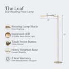 Cozylumi™ Leaf LED Floor Lamp, Pharmacy LED Floor Lamp for Living Rooms & Offices
