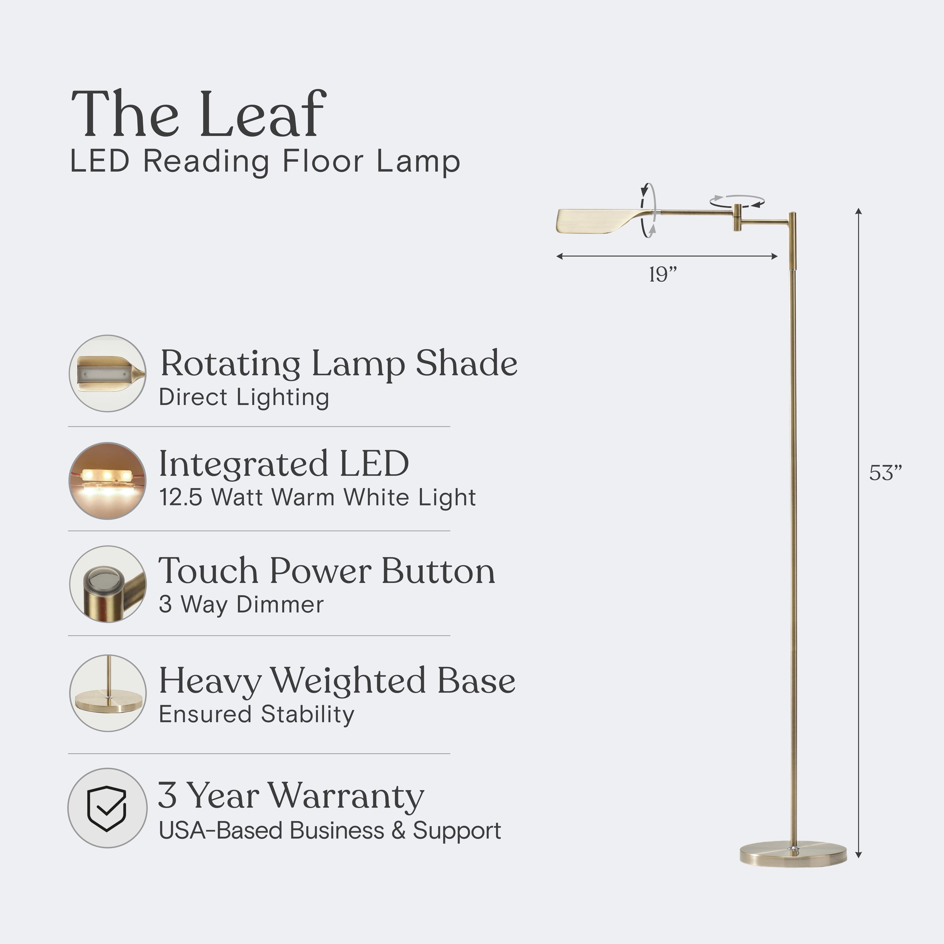 Cozylumi™ Leaf LED Floor Lamp, Pharmacy LED Floor Lamp for Living Rooms & Offices