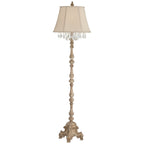 Cozylumi™ Duval Country Cottage Floor Lamp 63 1/2" Tall Distressed Faux Wood