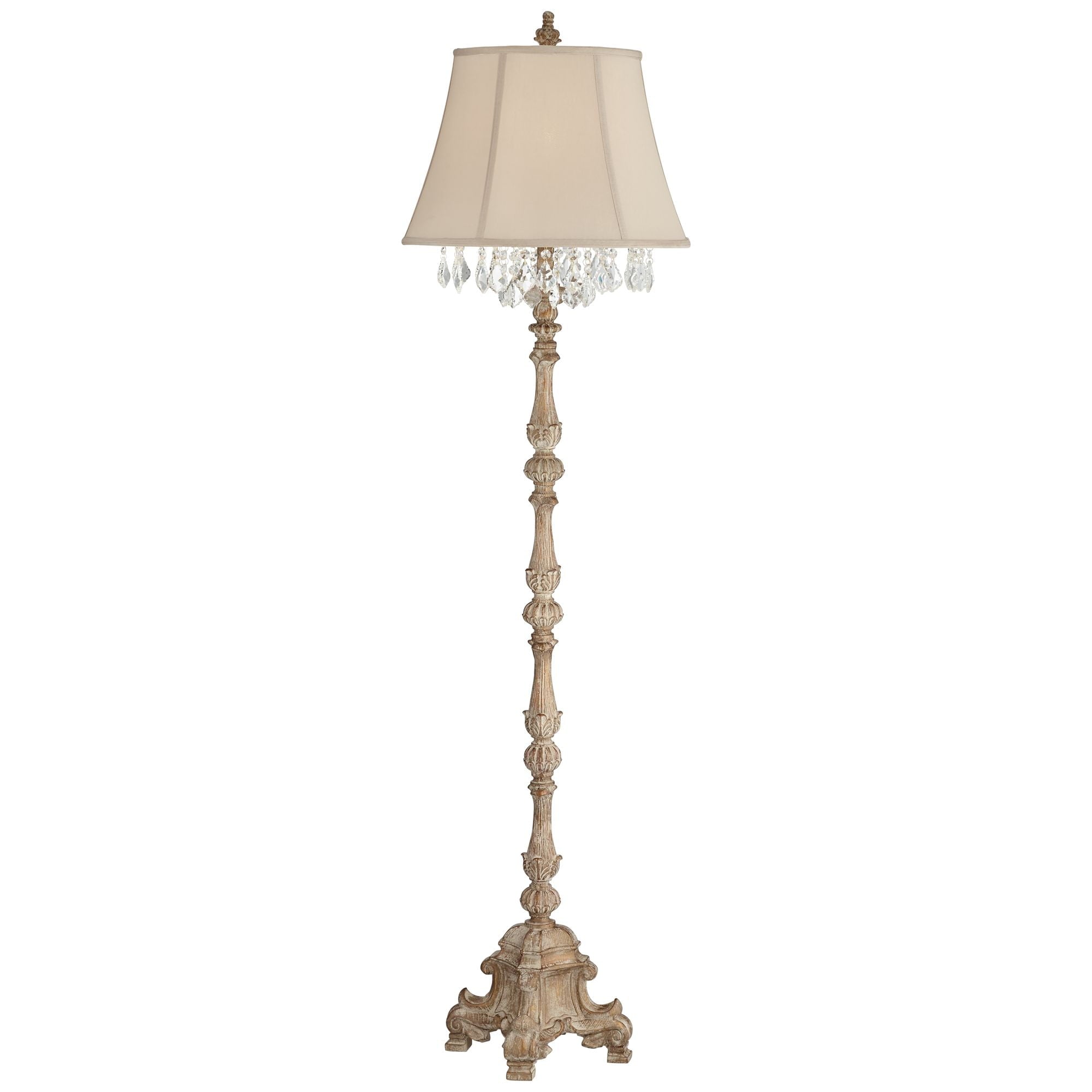 Cozylumi™ Duval Country Cottage Floor Lamp 63 1/2" Tall Distressed Faux Wood