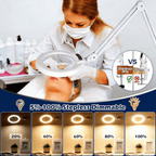 Cozylumi™ Veemagni Magnifying Glass with Light and Stand, Real Glass Lens, 5 Color