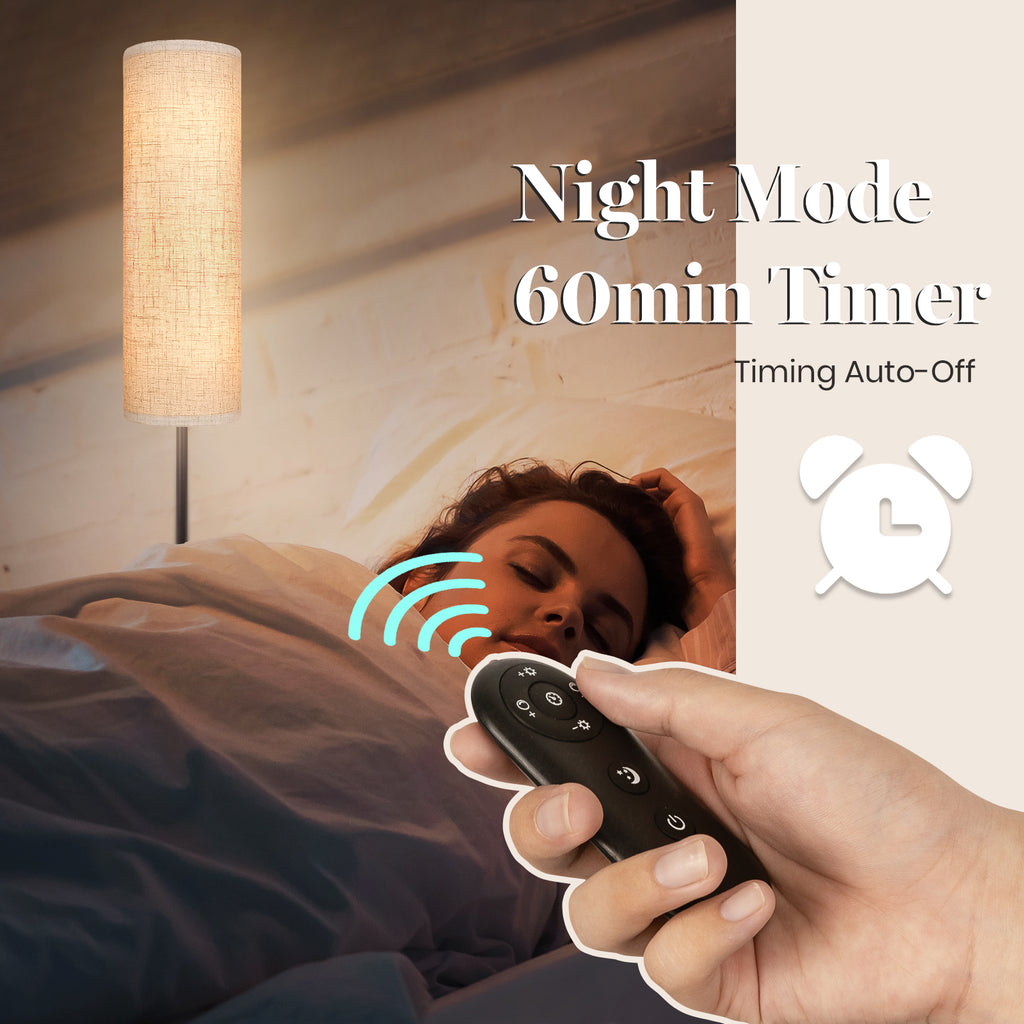 Cozylumi™ Floor Lamp for Bedroom Living Room Office with Remote Control Modern Living