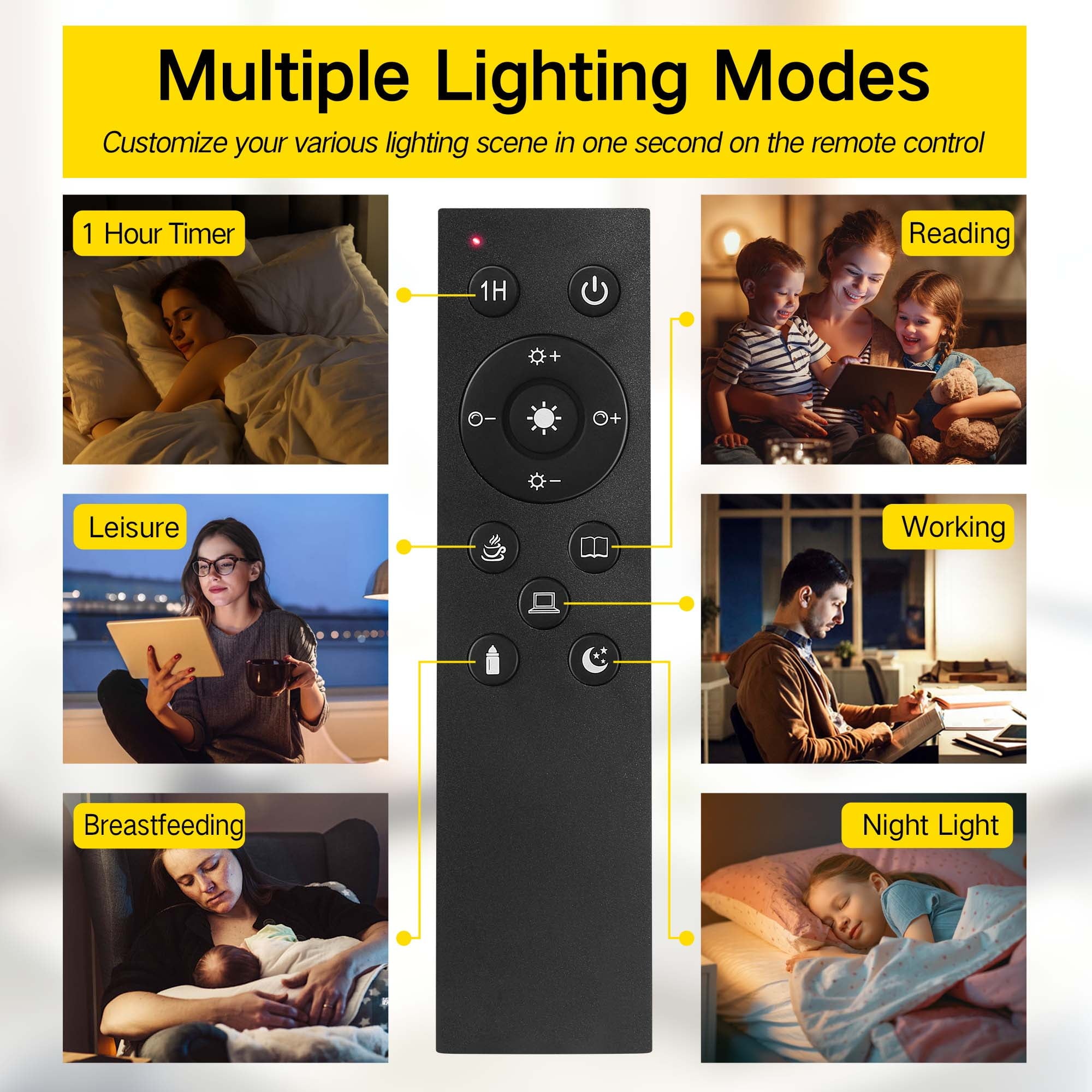 Cozylumi™ Floor Lamp with Remote, Super Bright Standing Lamp, 4 Color Temperature