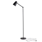 Cozylumi™ 64 in Black Architect Floor Lamp, Matte Metal Finish