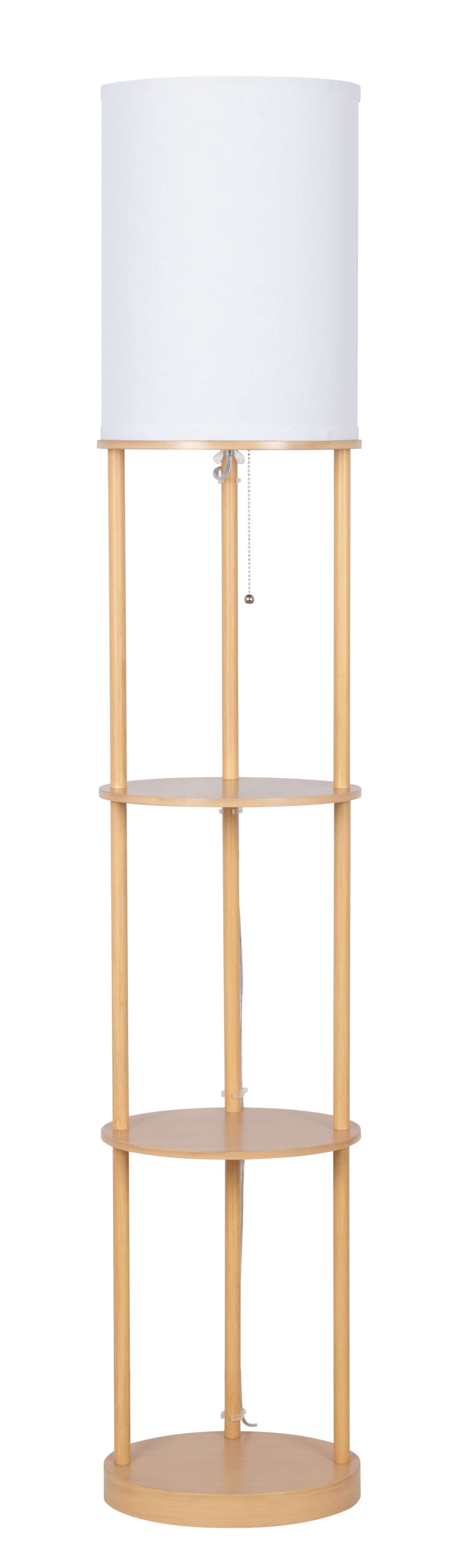 Cozylumi™ 62 in Farmhouse Light Wood Floor Lamp