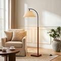 Cozylumi™ 63" Farmhouse Arc Floor Lamp for Living Room,Retro Mdf Metal Standing Lamp